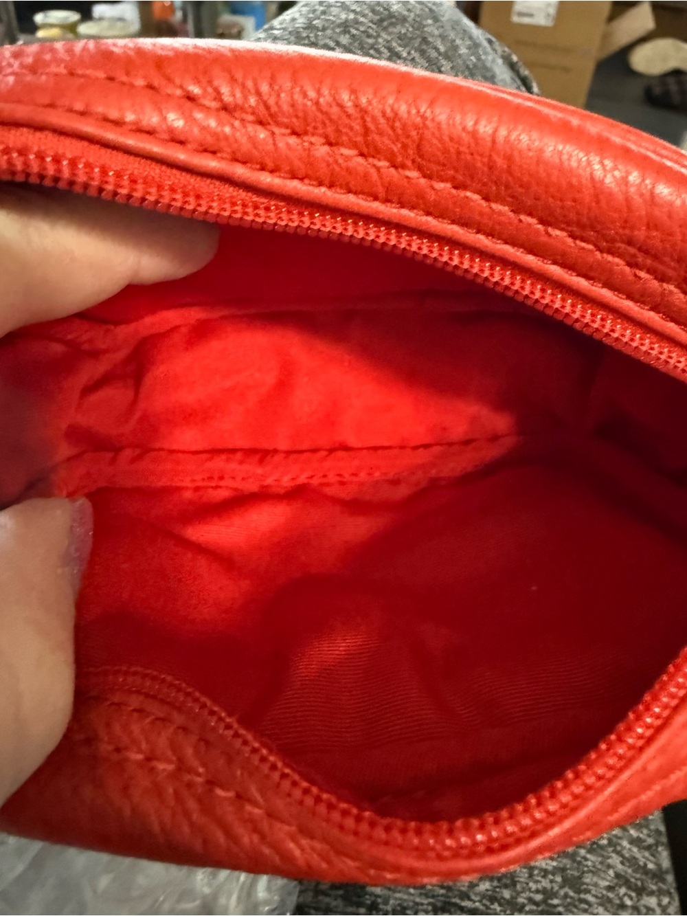Coach Red Leather Wristlet - Picture 12 of 13